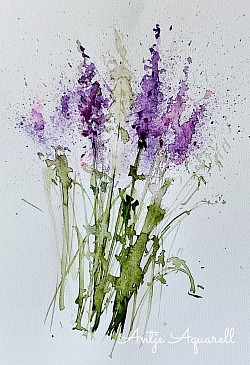 Ganz in lila 30x40