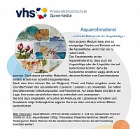 Zwei Workshops in der Volkshochschule in Guben 2026